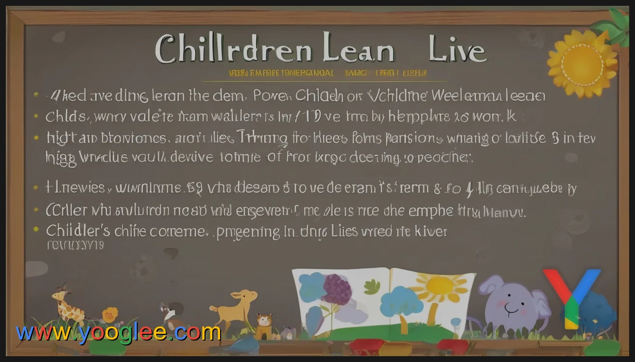 Exploring the Impact of \'Children Learn What They Live\' Poem on Childhood Development